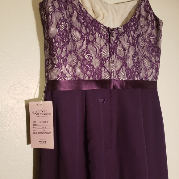 NWT Da Vinci Bridesmaid Dress sz 10 - Picture 6 of 10
